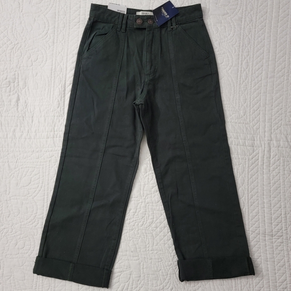 Forever 21 Pants - Forever 21 Womens Hunter Green High Waisted Crop Jeans Size Small